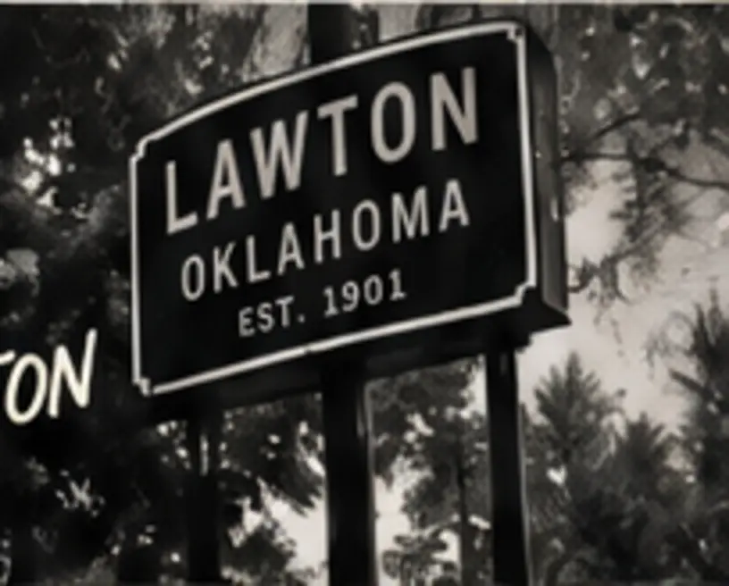 Lawton, Oklahoma sign artwork